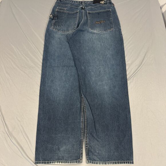 Y2K Johnny Blaze Baggy Jeans 34x32 Hip Hop Skater Grunge Loose Rapper Carpenter - Picture 1 of 16